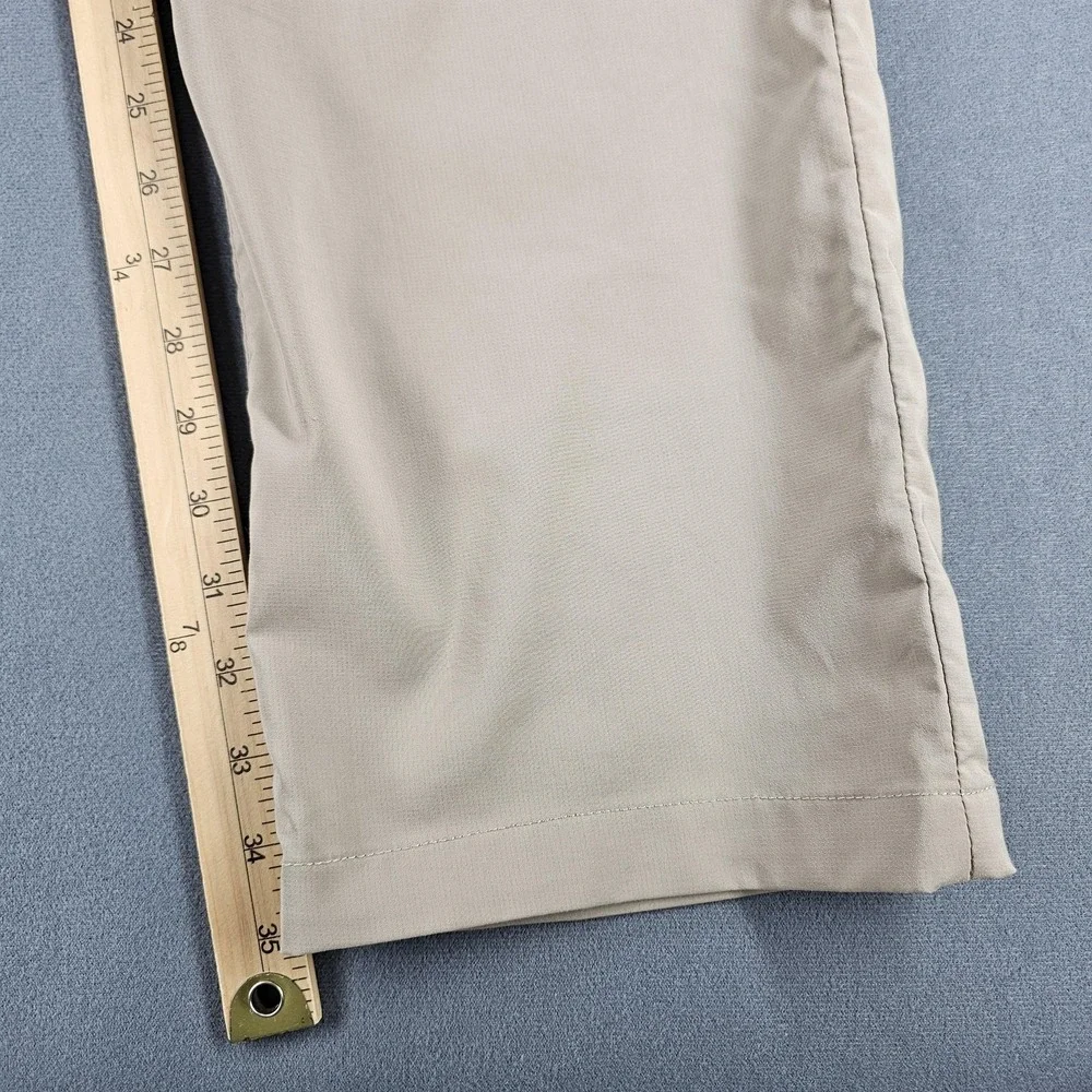 Betabrand Pants Mens 38x36 Beige Stretch Chino Performance Zip Pocket Casual